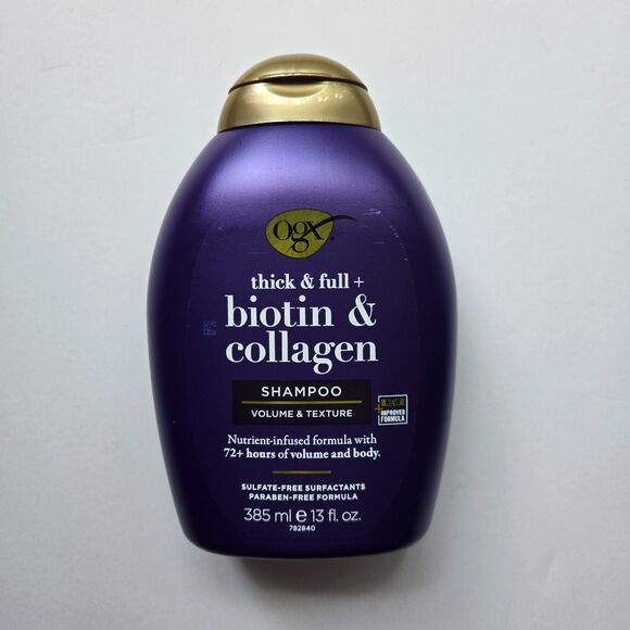OGX Thick Full Shampoo & Conditioner Biotin Collagen 13 Oz Volume Hair Care - Picture 3 of 6